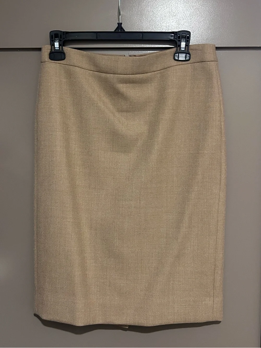 J.Crew No. 2 Pencil skirt 100% wool tan